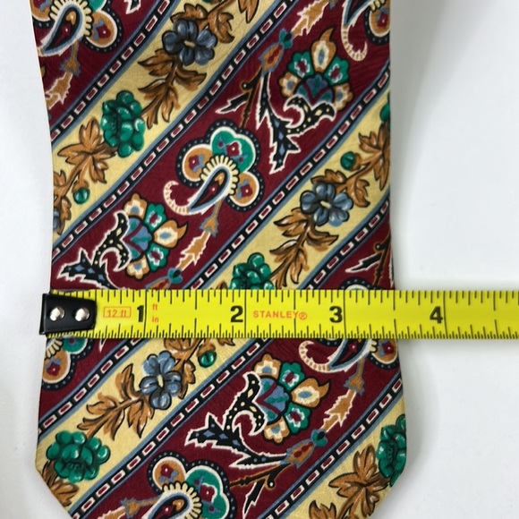 Jacques Farre Paisley 100% Silk Men's Cravate Neck Tie - Picture 3 of 8